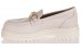 Sante off white δερμάτινο μοκασίνι με χρυσό διακοσμητικό 23-118 Νέες Αφίξεις